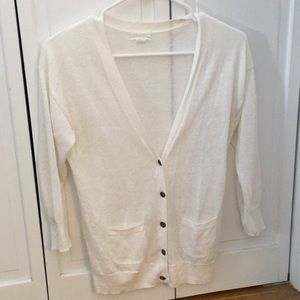 Semi sheer linen cardigan